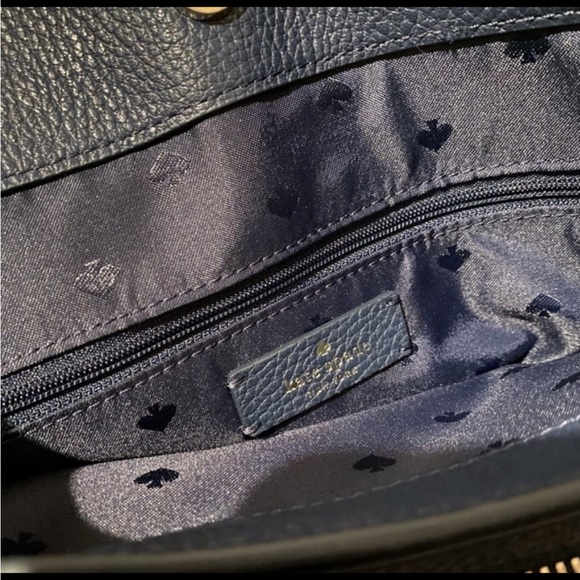 NWT Kate Spade Leila Patchwork Suede medium Triple compartment Shoulder Bag - Picture 3 of 10